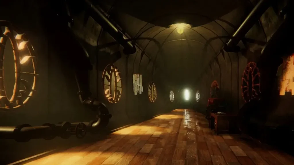 Interior steampunk de la opera en realidad virtual Miranda